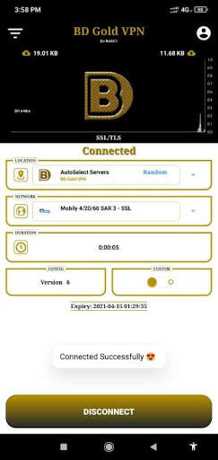 BD Gold VPN screenshot 2