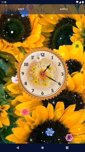 Flower Blossoms Spring Clock screenshot 8