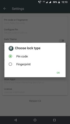 Fingerprint App Locker screenshot 5