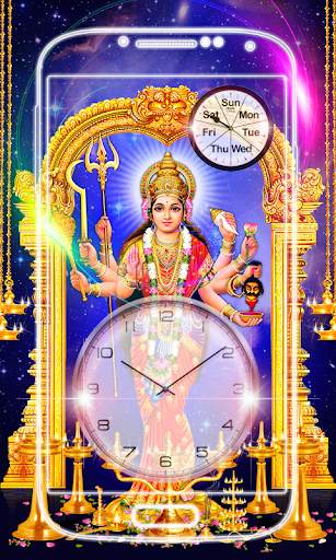 Durga Devi Clock Live Wallpaper screenshot 4