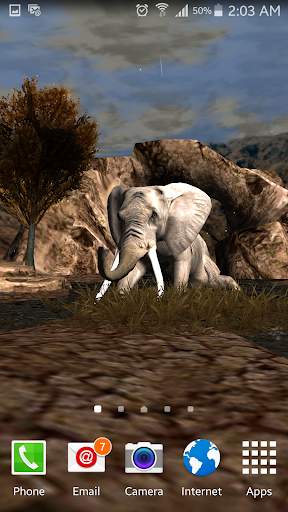African Elephant 3d Lwp Lite screenshot 9