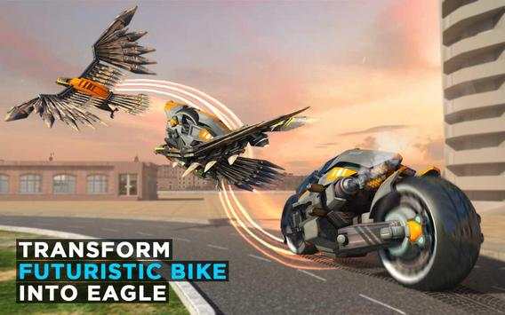 Robot Transforming Wild Eagle Cop Car- Robot Games screenshot 10
