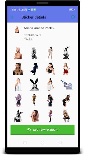 Ariana Grande WAStickerApps : Stickers 4 Whatsapp screenshot 3