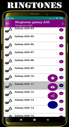 Ringtones Galaxy A50 4 تصوير الشاشة