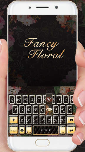 Fancy Floral Keyboard Theme screenshot 2