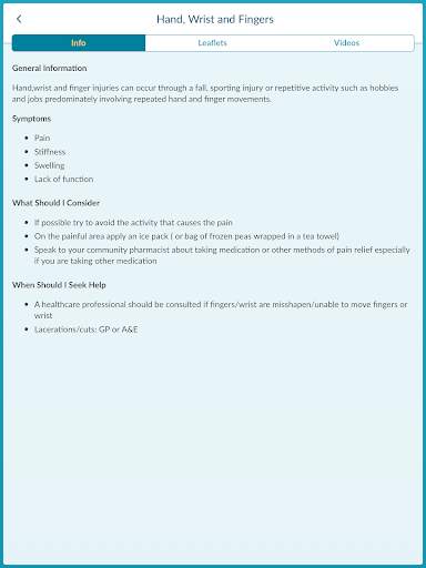 Musculoskeletal (MSK) Self-Care screenshot 8