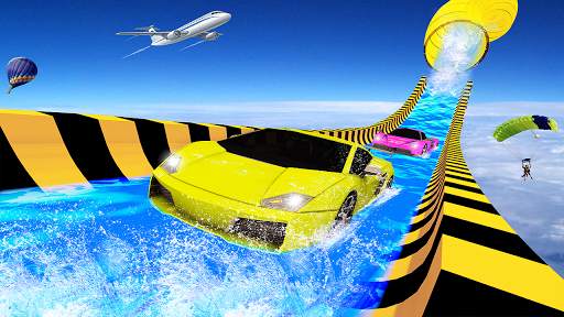 Water Slide Car Racing adventure 2019 screenshot 4