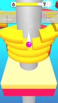 Tak berujung Helix Langsung Stack Bola 3D Ball Gam screenshot 3
