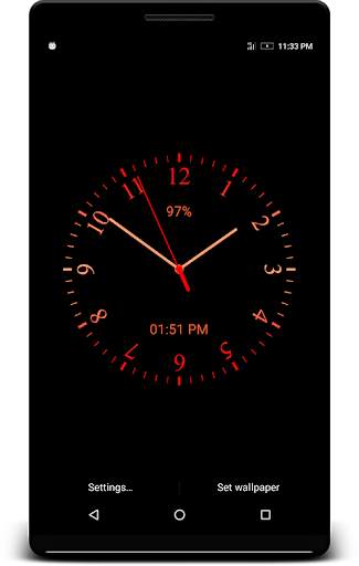 Analog Clock Live Wallpaper screenshot 5