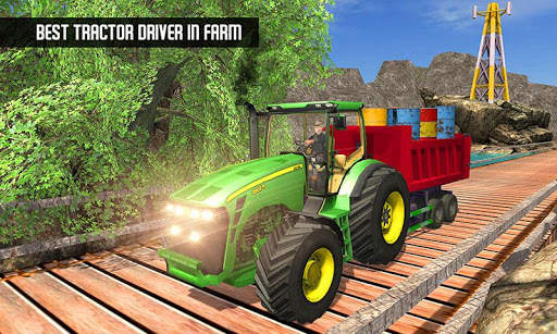 Offroad Farming Tractor Cargo Drive Simulator 2019 screenshot 3