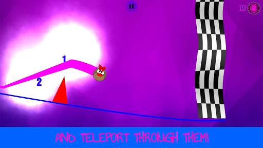 Rolly Portals: Rolling ball 2D portal game offline screenshot 2