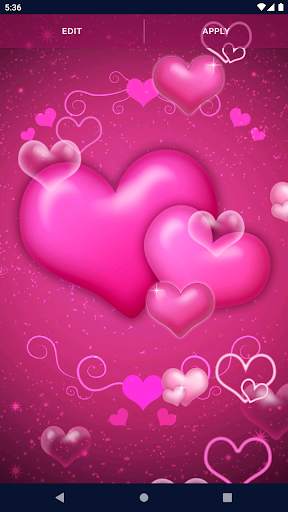 Pink Hearts Live Wallpaper screenshot 4