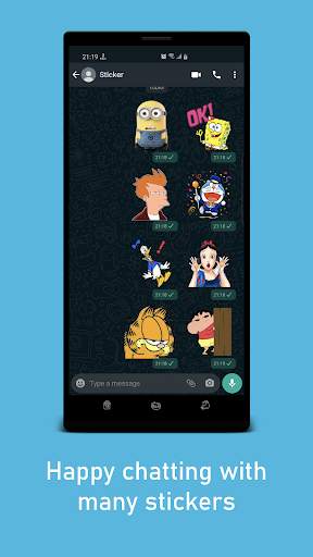 New Cute Cartoon Stickers WAStickerApps screenshot 6