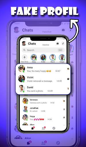 Fake Messenger Chat - Prank screenshot 7