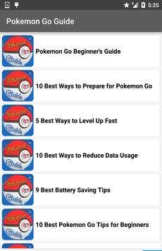Guide for Pokemon Go screenshot 1