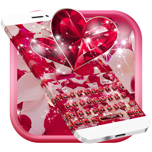 Diamond Heart Rose Keyboard icon