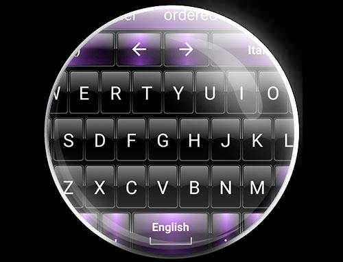 Keyboard Theme Dusk Black Purple स्क्रीनशॉट 5