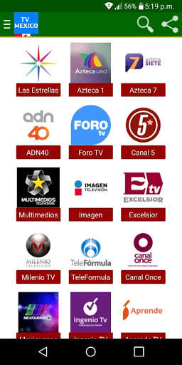TV de Mexico en Vivo - TV Abierta HD 1 تصوير الشاشة