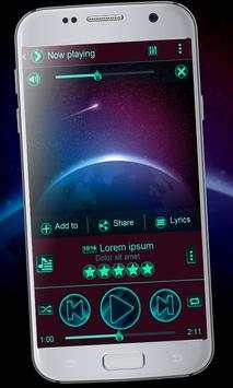 Comet Music Player Theme screenshot 1