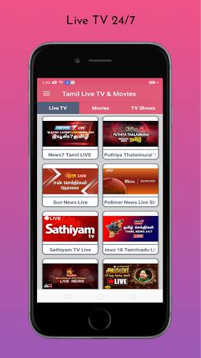 Tamil Live News ,Movies & TV Shows 24/7 screenshot 2
