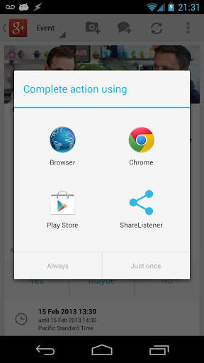 ShareListener screenshot 1