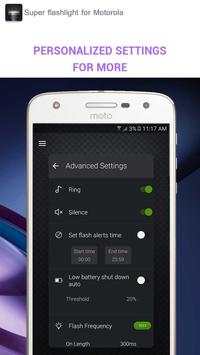 Super flashlight for Motorola screenshot 4