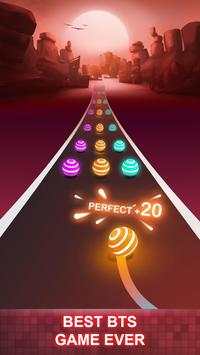 BTS Road Tiles: KPOP Colour Ball Dancing Road Run! screenshot 2