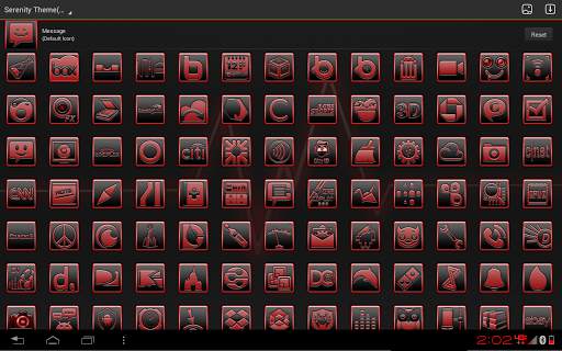 Serenity Launcher Theme Red screenshot 19