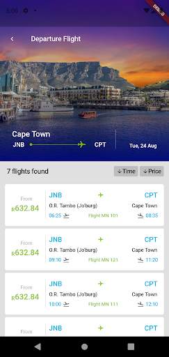 kulula.com travel app screenshot 2