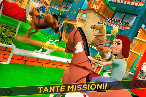 Gioco di Corsa di Cavallo - 3D Cartone Animato screenshot 2
