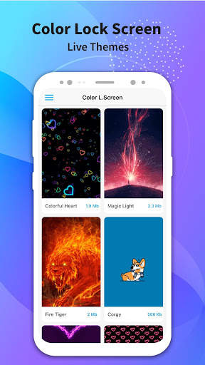 Color Lock Screen - Live Lock Screen screenshot 1