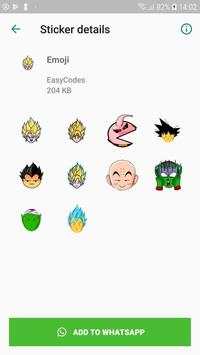 Stickers Dragon Ball for WhatsApp screenshot 2