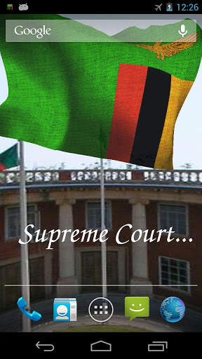 Zambia Flag Live Wallpaper screenshot 2