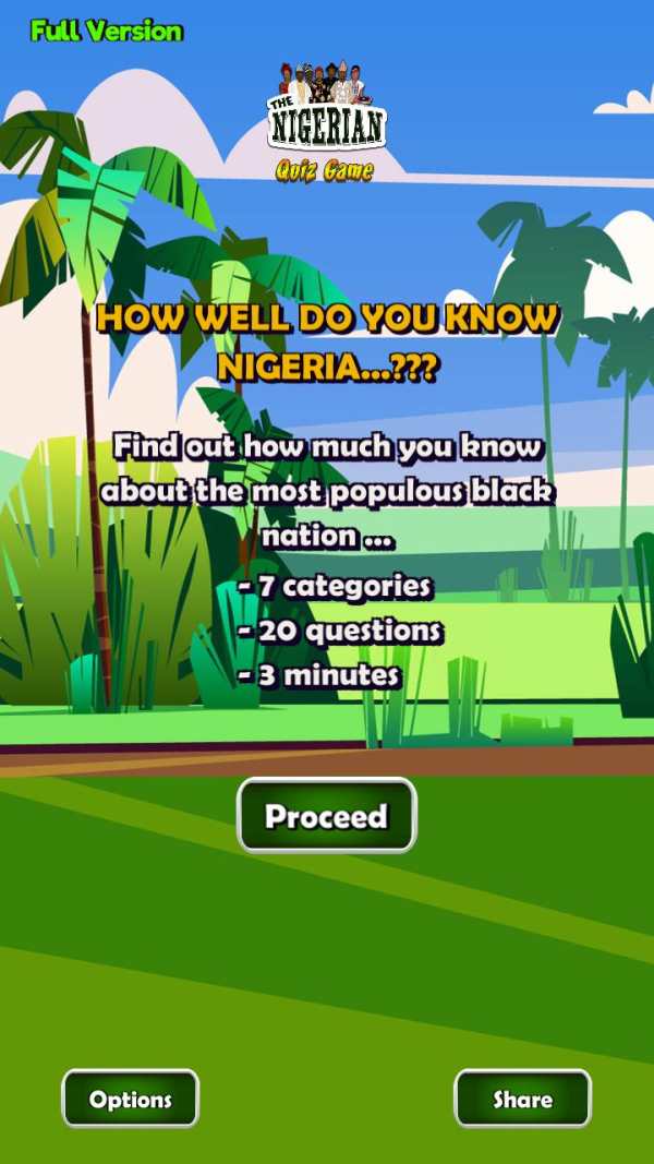 The Nigerian Quiz Game (free) screenshot 1