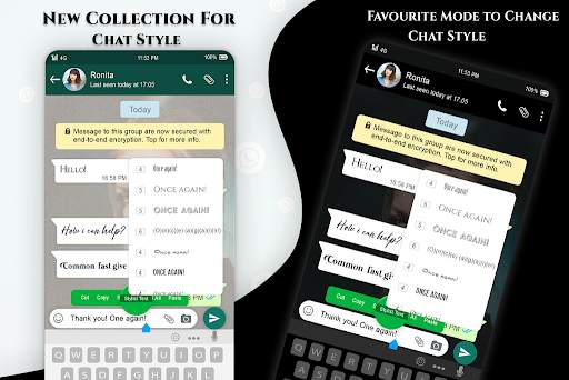 Chat style text for WhatsApp screenshot 4