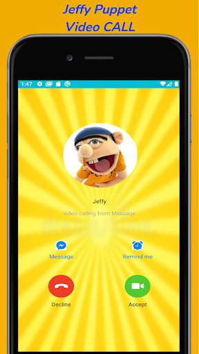 Jeffy funny Prank Video Call and Chat screenshot 1