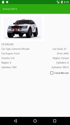 Car Tracker for Forza Horizon 3 स्क्रीनशॉट 2