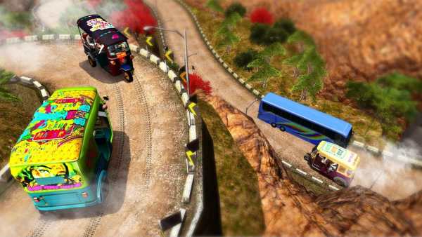 Uphill Tuk Tuk Rickshaw Driving screenshot 2