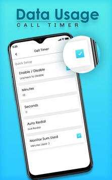 Data Usage Monitor - Call Timer 1 تصوير الشاشة