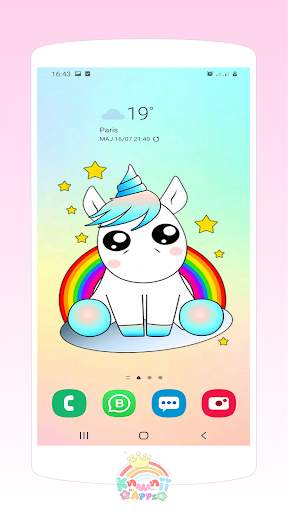 Kawaii Unicorn wallpapers cute background screenshot 3