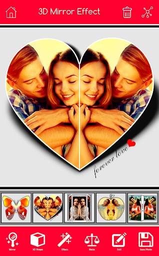3D Mirror Photo Collage Editor screenshot 2
