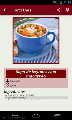 Guia da Cozinha - Sopas screenshot 2