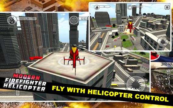 Modern Firefighter Helicopter скриншот 3