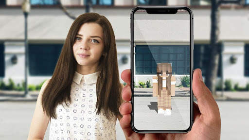AR Minecraft skins Visualiser in Augmented Reality 2 تصوير الشاشة