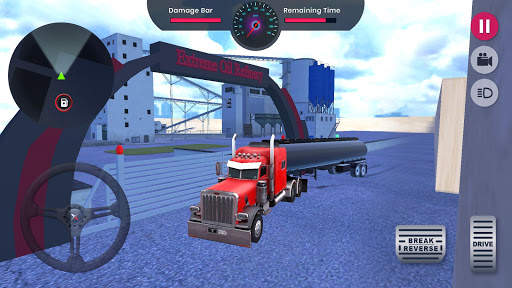 Oil Tanker Transporter Truck Driving Simulator screenshot 4
