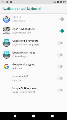 Akan Keyboard Lite screenshot 2