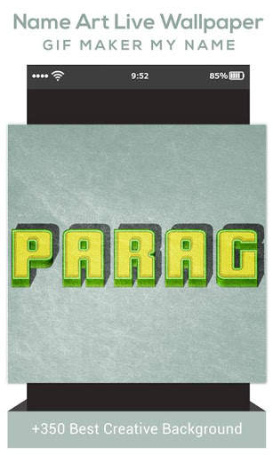 Name Art Live Wallpaper : GIF Maker My Name screenshot 5