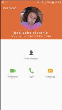 Fake Call from Bad baby Victoria screenshot 4