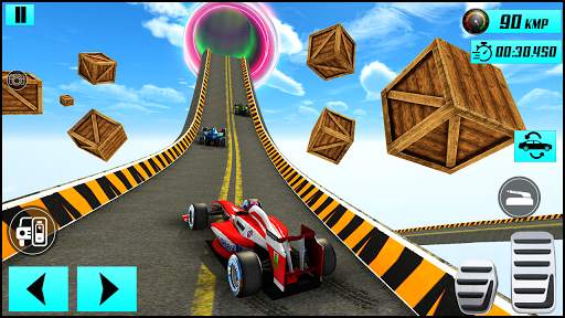 Formula Car Sky Tracks GT Racing Stunts- Car Games screenshot 1