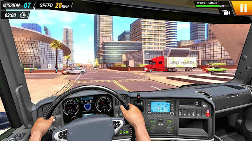 City Truck Driving Simulator Free screenshot 1